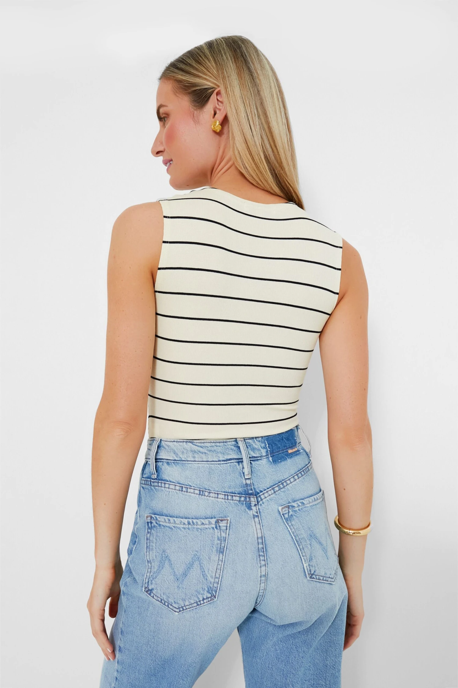 Black And Antique White Tank Bodysuit 4 Black And Antique White Tank Bodysuit - Image 4