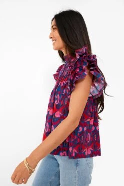 Exclusive Blue Kazak Pintuck Ruffle Top -Staudes Store 0zzdyy9Gt7mvYPU3lK5OZMkhjoz5XDEO 1