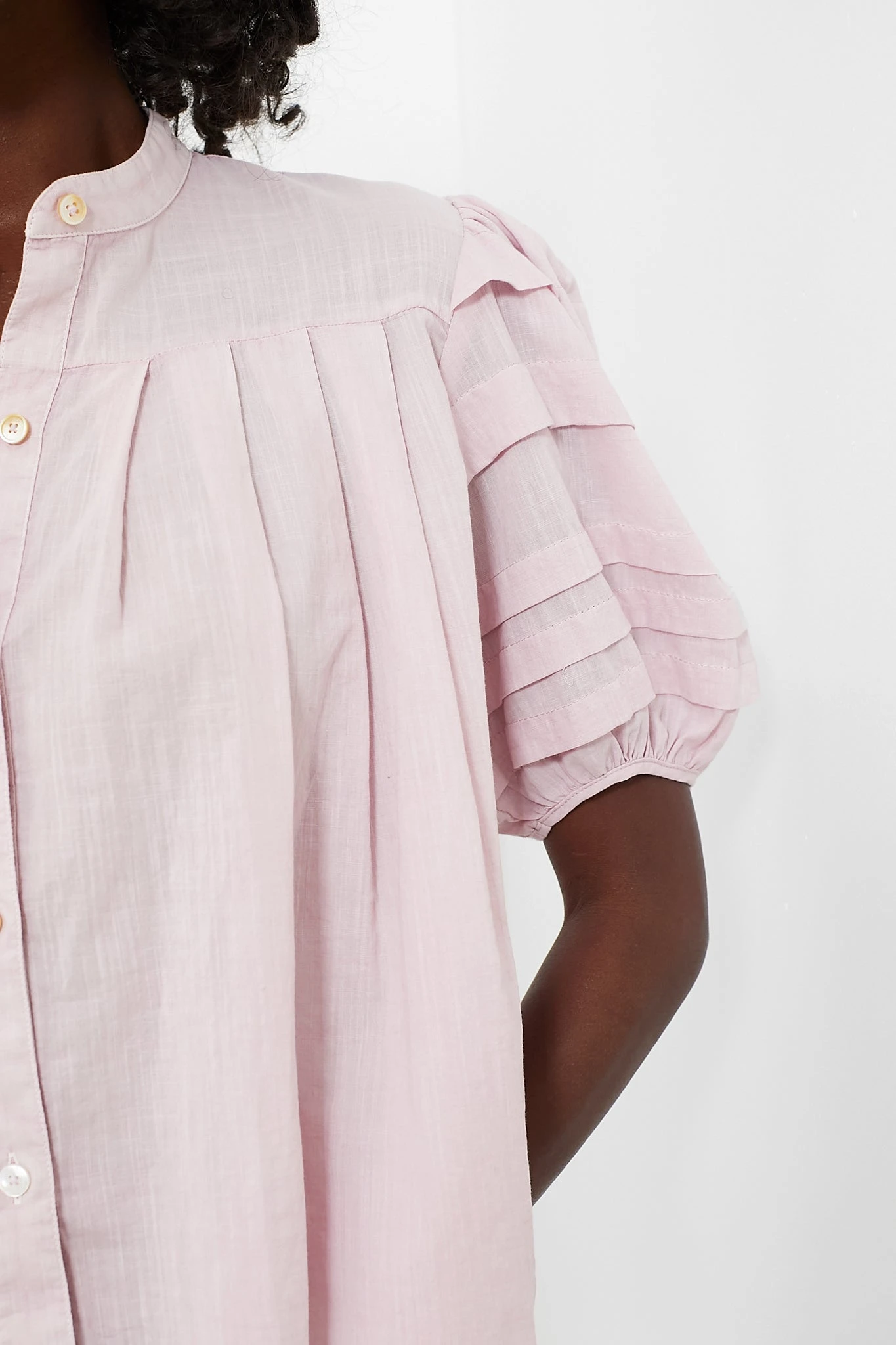 Lilac Salome Puff Sleeve Button Down Top 5 Lilac Salome Puff Sleeve Button Down Top - Image 5