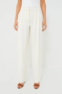 Veronica Beard Off White Lagarde Pant