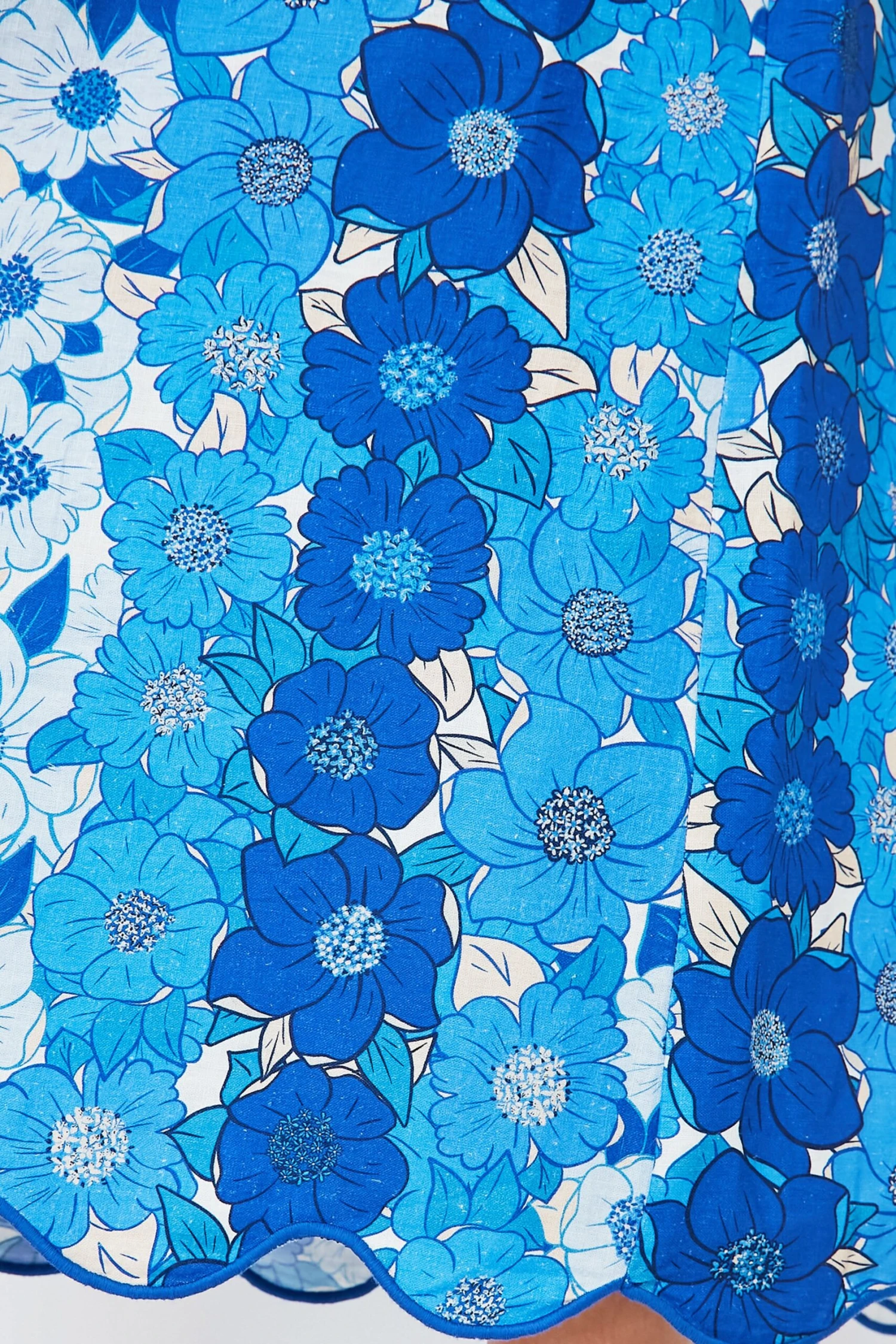 Farm Rio Flower Stripes Off White Midi Skirt 5 Farm Rio Flower Stripes Off White Midi Skirt - Image 5