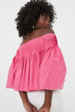 Hot Pink Pleated Portia Top -Staudes Store 3PN3qUJgCST3StcmlNUs4sCCJKJM9Cvf 1