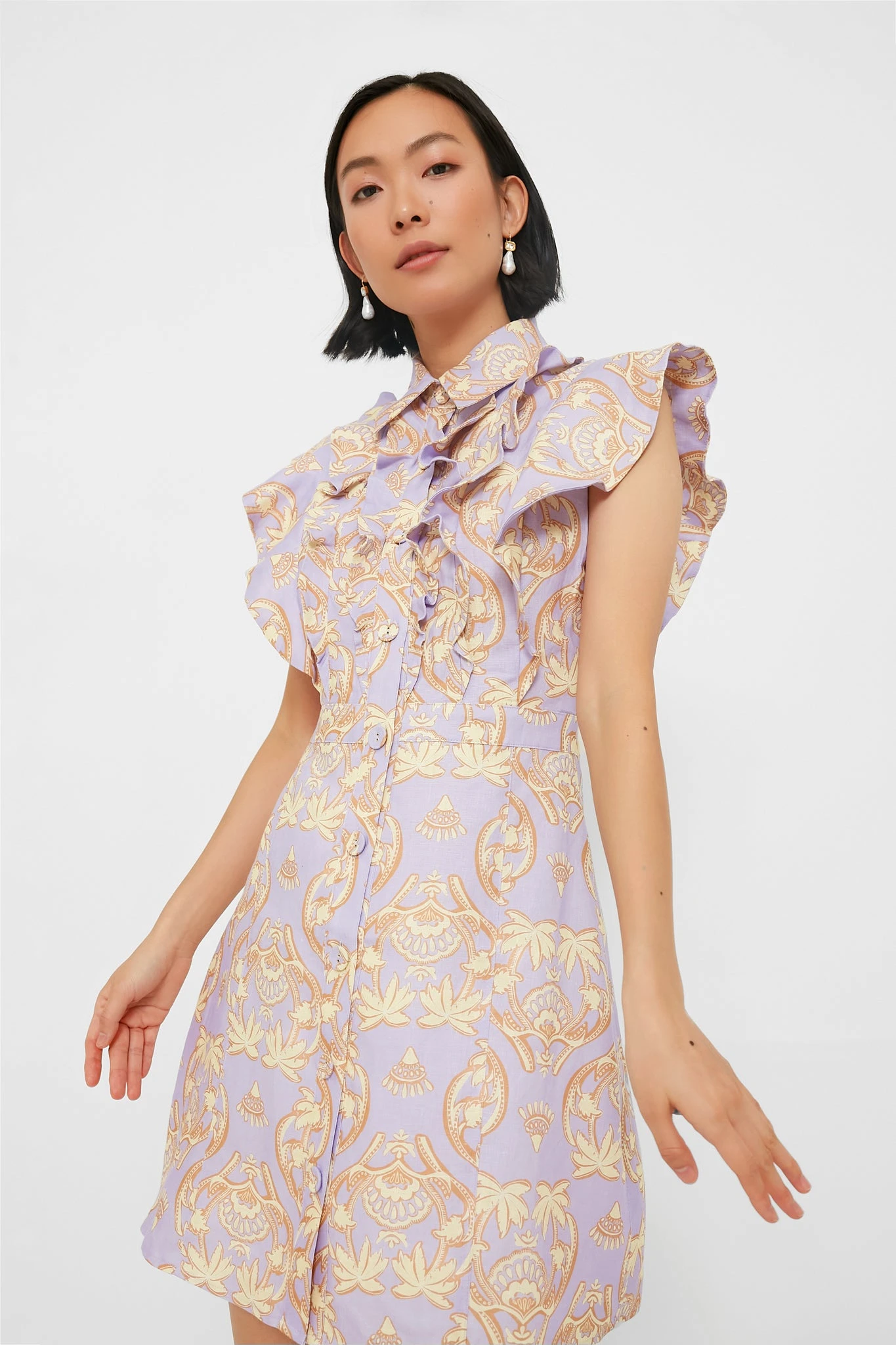 Palm Spliced Florence Mini Dress 2 Palm Spliced Florence Mini Dress - Image 2