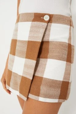 Staud Tobacco Gingham Tour Skirt -Staudes Store 3UoERxYHmt8CRw5ofUqZ3n6zVp71Mrjr 1