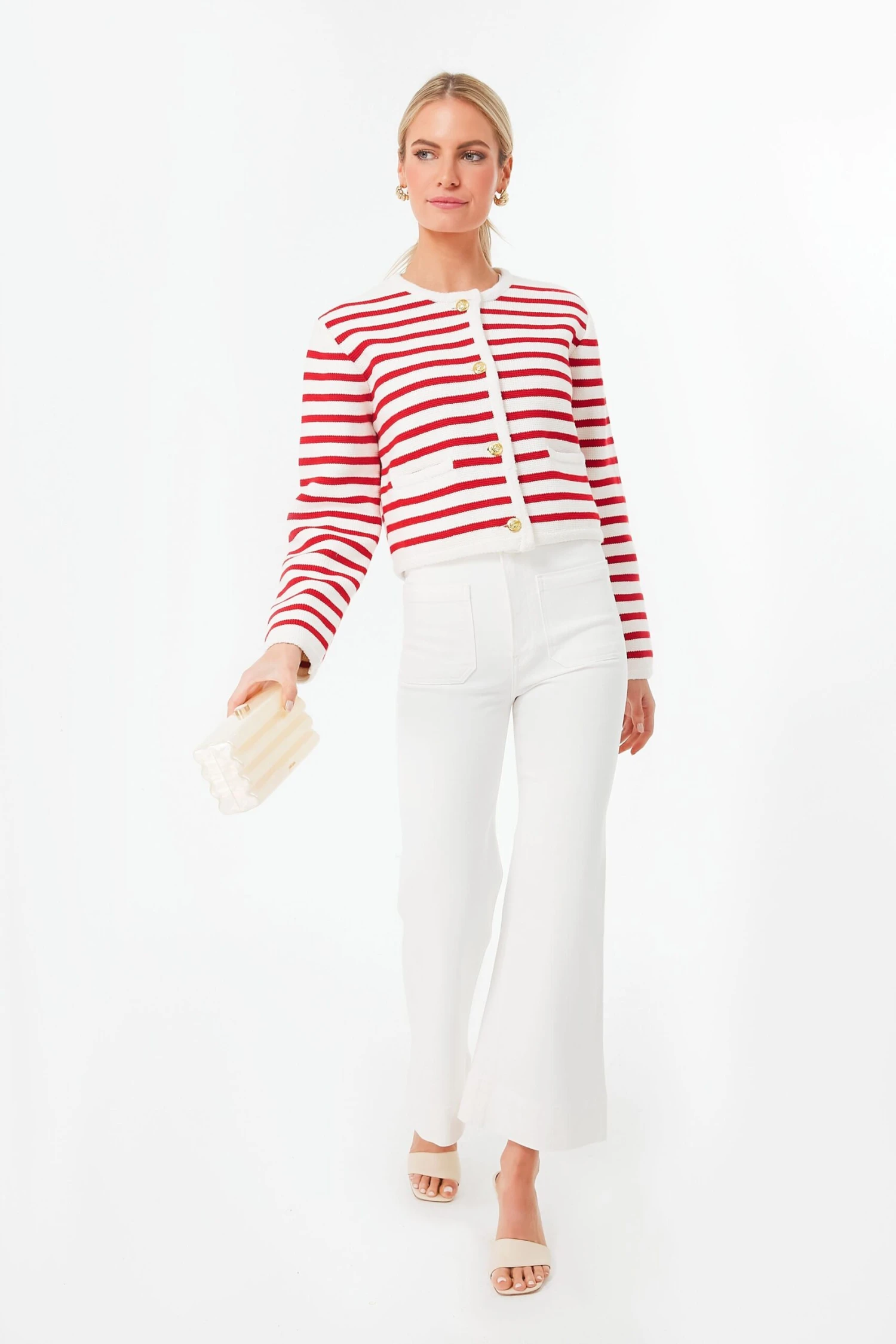 Natural White St. Monica Cropped Jeans 6 Natural White St. Monica Cropped Jeans - Image 6