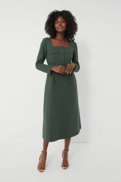 Forest Green Long Sleeve Elle Dress -Staudes Store 6HYhMU0UKaAzELbFpuWuEoRCa91mI95D 1