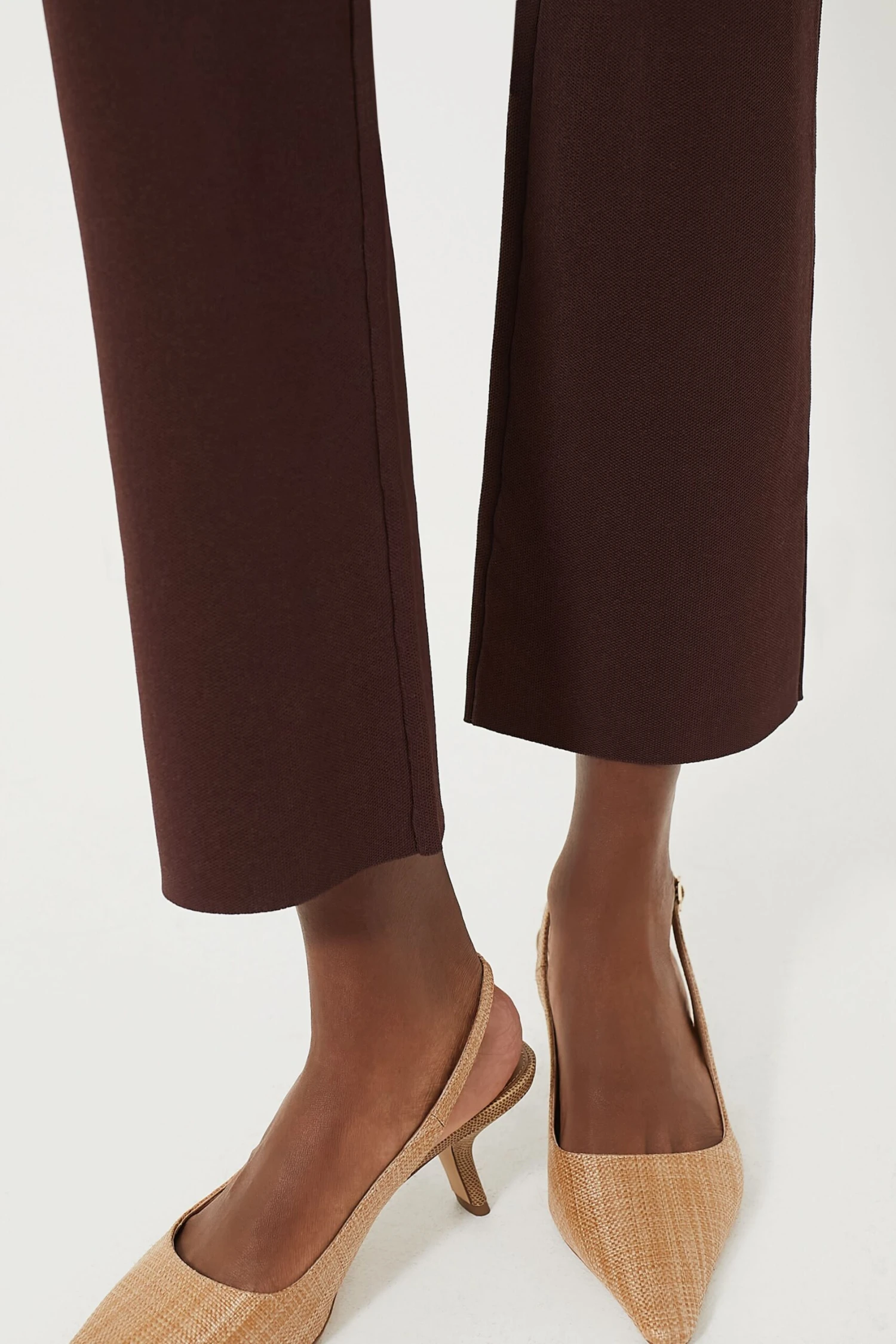 Brown Compression Knit Ashford Pants 5 Brown Compression Knit Ashford Pants - Image 5