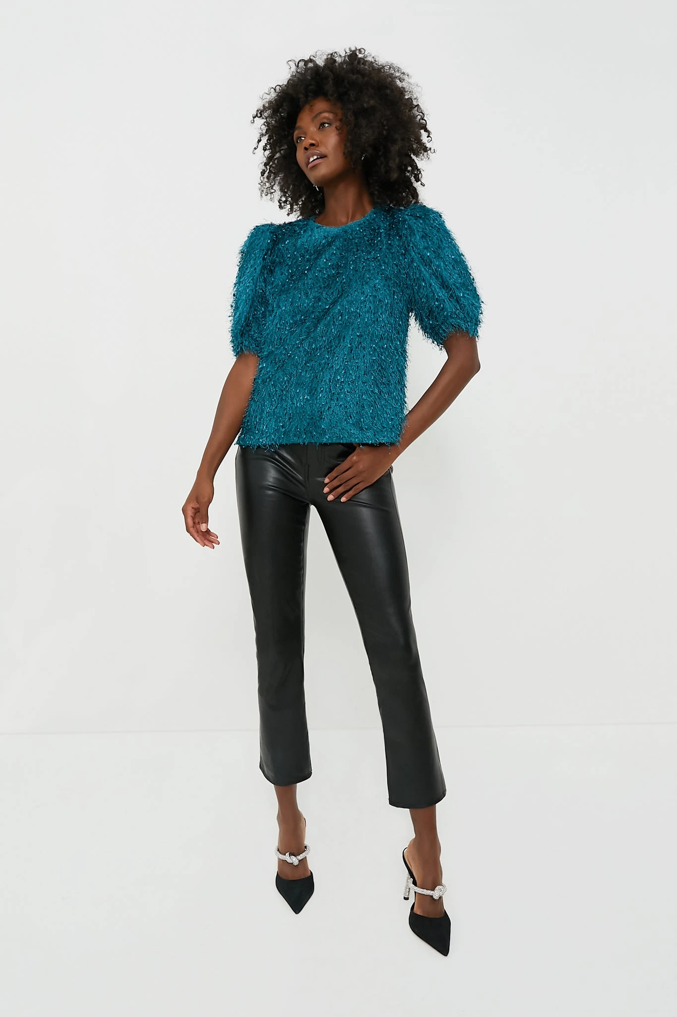 Teal Textured Hope Blouse 6 Teal Textured Hope Blouse - Image 6