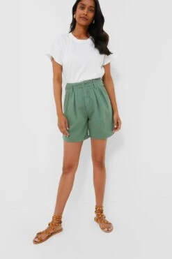 MOTHER Hedge Green The Pleated Chute Prep Short -Staudes Store 6x943M5YD5kns83q9el8Zw1XxrwZOmsG 1