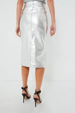 Staud Silver Oaklyn Skirt -Staudes Store 7frEKiAooIRRudqGWd1focHE1CjvWEY3 1