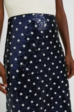 Baum Und Pferdgarten Navy Dotted Sequence Jily Skirt -Staudes Store A2pEUZoMHWIFwOfRl4QL2UdDputh7gtM 1