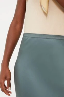ANINE BING Dark Sage Bar Silk Skirt -Staudes Store Apvj3GhBYvylOGwuIwrRuDEDseExrSvV 1