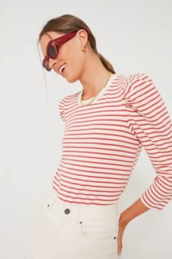 Red Striped Vesty Long Sleeve Crewneck -Staudes Store AxRMgpdlaJftnM9BRAqWFfmQw0c4GLri 1