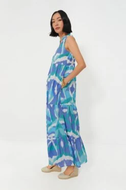 Cerulean Watercolor Ikat Tessa Dress -Staudes Store BWhpMUZBRwWaxqlNRlWNAKkPlErPtLGN 1
