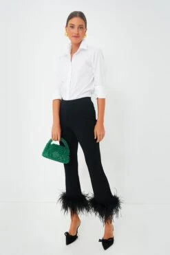 Black Feather Compression Knit Ashford Pants -Staudes Store Cx8ClnMjp8k9yBDlUX2kML8ODLxGlrEm 1