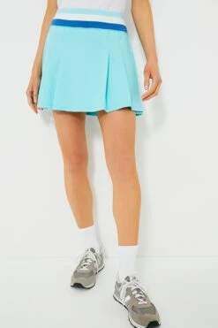 Lisbon Blue 15 Inch Lydia Pickleball Skirt