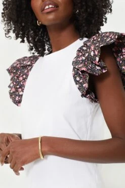 Navy Floral And White Shelby Tee -Staudes Store FJ2AsUQPkmVOMoM76aiTvltOxwd6zLMd 1