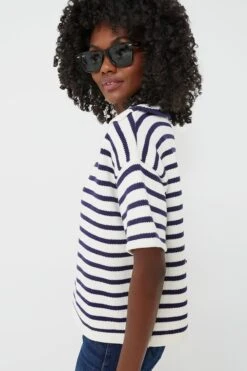 Ivory And Navy Stripe Claire Sweater -Staudes Store GRYjOORk88qjD4kJ2tEQUaFDRzkV9OHJ 1