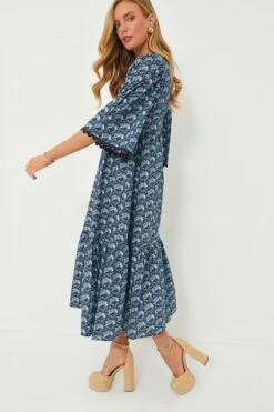 Slate Blue Floral Rhoda Ric-Rac Maxi Dress -Staudes Store HxFEFpxeQByclb1VrjOHdXOdTLmFx77d 1