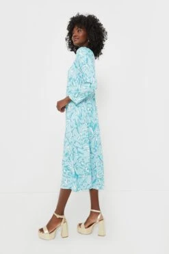 Blue Abstract Hattie Midi Dress -Staudes Store I4FBA9jux04mTMYpEhl3MEJQ4VQcWa0X 1