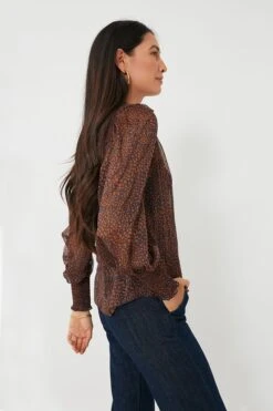 Navy Brown Floral Prado Top -Staudes Store IdgH4mWJH3nGoPVPcOQYKNl7kxxR1RCA 1