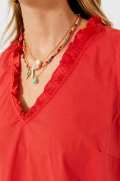 Red Veronica Top -Staudes Store J3zy9ZYCokrycyIBOJU82YSzjDyGkPFr 1