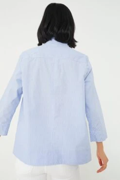 Blue Sullivan Stand Collar Blouse -Staudes Store K78Yy0zN7aE4SZWQPMNkOherH6LKa6Uo 1