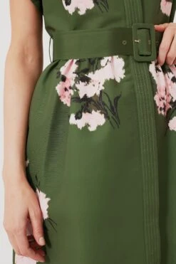 Olive And Pressed Powder Floral Chloe Dress -Staudes Store KLVMXlRJTO87mrecngOBCqsNyZu99QOw 1
