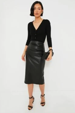 Black Leather Monica Midi Skirt -Staudes Store KPnhqOimuuVkQ8uBcBxKeCC1Q0JKvDEC 1