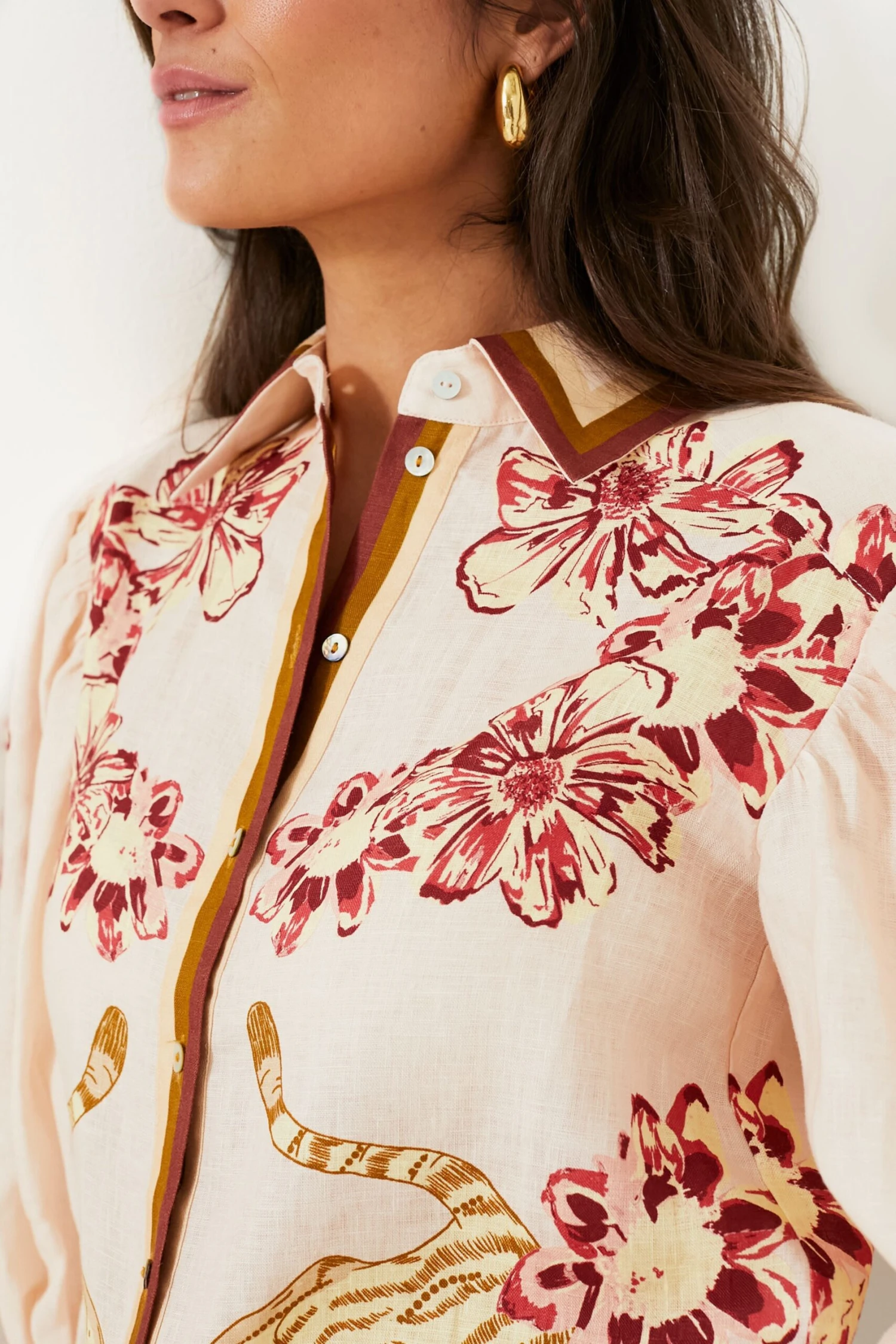 Flower Tiger Nude Shirt 5 Flower Tiger Nude Shirt - Image 5