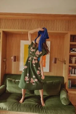 Olive And Pressed Powder Floral Chloe Dress -Staudes Store LrxBW3KxwOsZs1nxdPiu3KAv1e4767ID 1