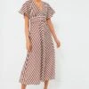 Deep Spice Sorrento Stripe Tie Dress