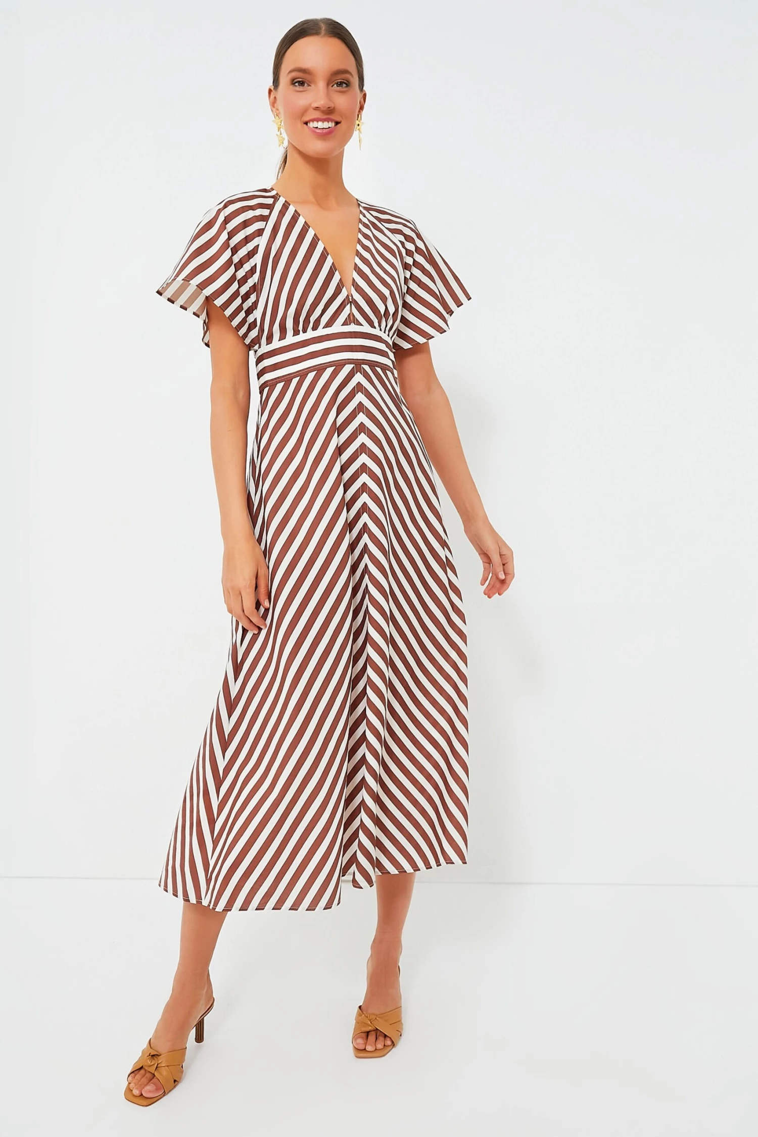 Deep Spice Sorrento Stripe Tie Dress 1 Deep Spice Sorrento Stripe Tie Dress