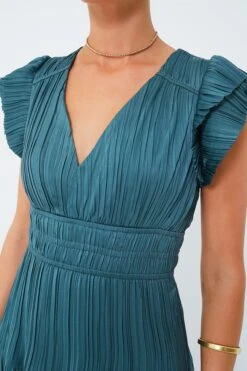 Jade Pleated V-Neck Maxi Dress -Staudes Store NOCjpUB4AqJi6aLPEZQ8JXOKuPm73fpI 1
