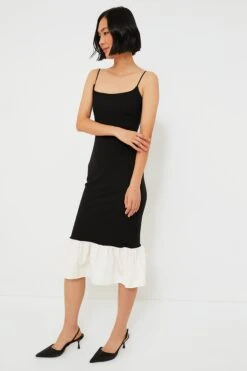 Staud Black And Ivory Faridah Dress -Staudes Store O3DjPrndB4CwyY3aBOq62FA1bBu8uGSB 1