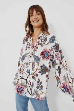 White Liberty Floral Top -Staudes Store O4S4RecGpG38tL1rPVxEJzzykJkDnXjm 1