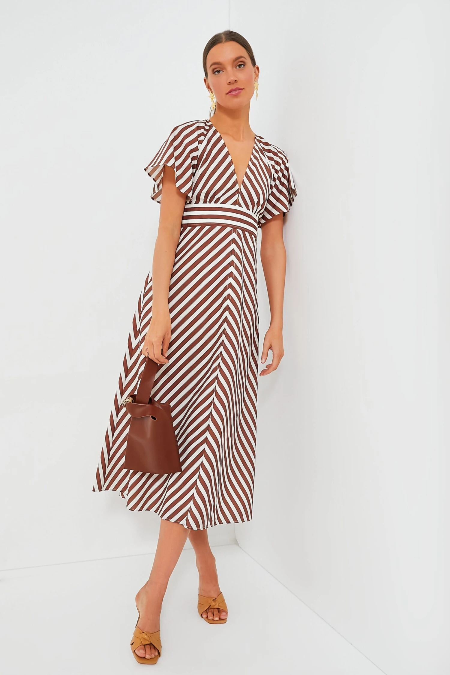 Deep Spice Sorrento Stripe Tie Dress 2 Deep Spice Sorrento Stripe Tie Dress - Image 2