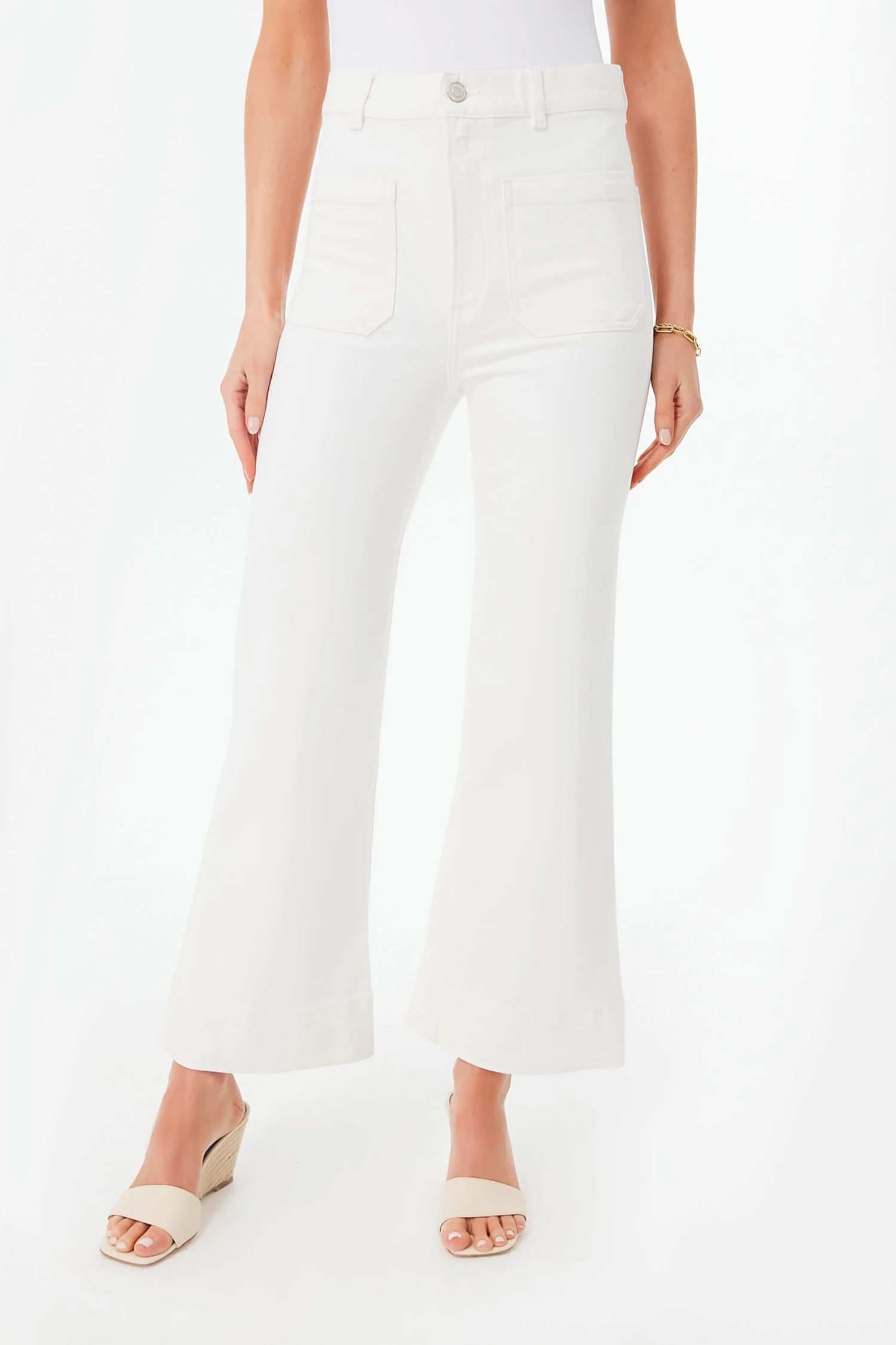 Natural White St. Monica Cropped Jeans 1 Natural White St. Monica Cropped Jeans