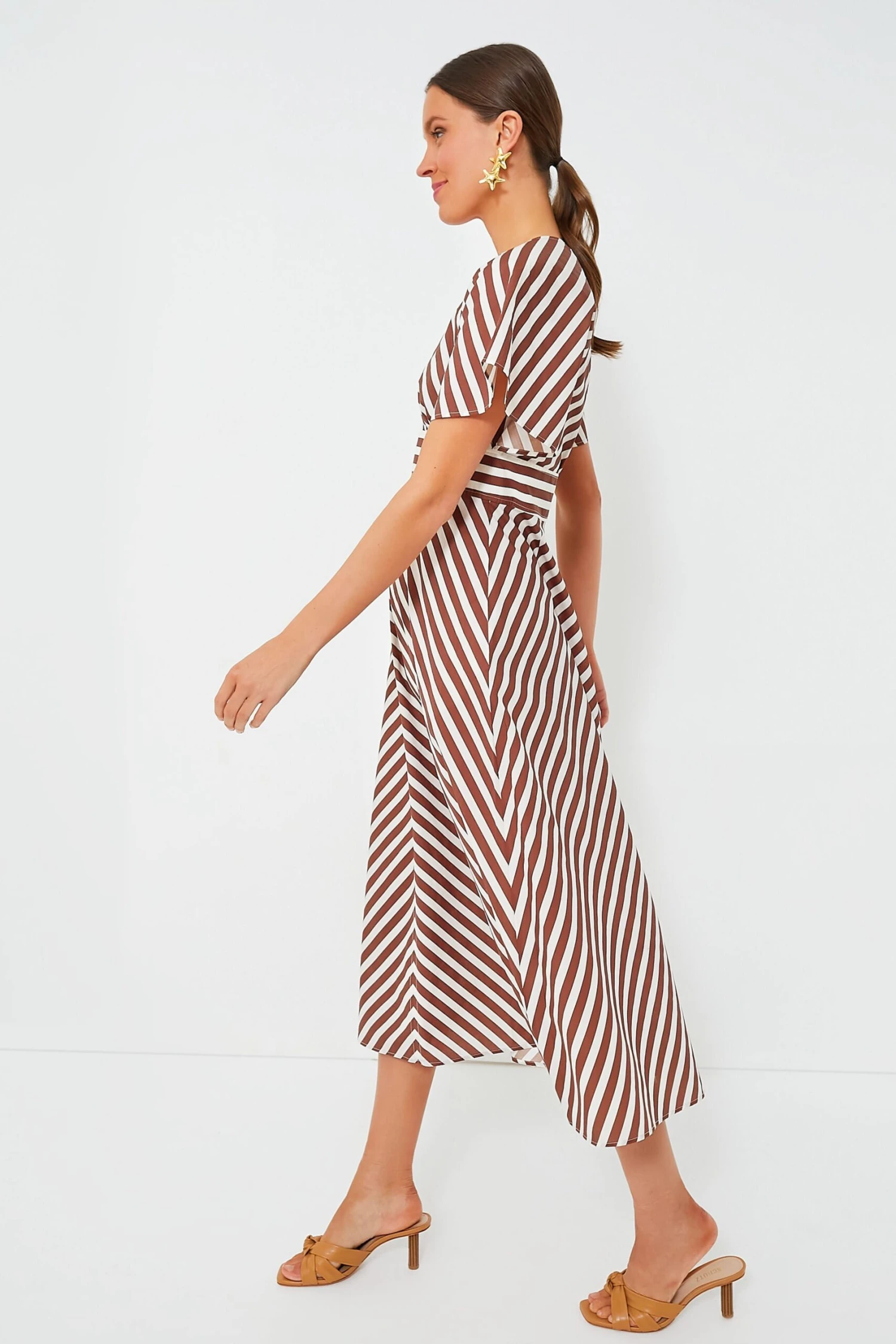 Deep Spice Sorrento Stripe Tie Dress 3 Deep Spice Sorrento Stripe Tie Dress - Image 3