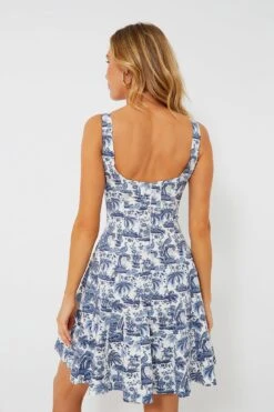Staud Blue Toile Mini Wells Dress 9 Staud Blue Toile Mini Wells Dress -Staudes Store QYlnlsjFC8gYZo8rqLhfZU5oBrugstMO 1