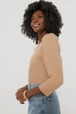 Tan Vesty Long Sleeve Crewneck -Staudes Store R8GEEahkZNdBLCaXaK3bqRhJ7Wc6cgq3 1