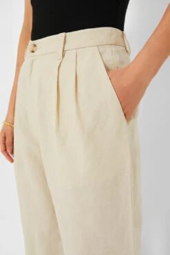 Sandshell Air Linen Pleated Trousers -Staudes Store SIaTyUz4XHC3uJI6KAvF2Aavo7Yq3h8Y 1
