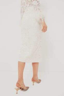 SELF PORTRAIT Cream Cord Lace Midi Skirt -Staudes Store SPCM5OKjeELCqqWGzVp4IlqpxGA18fDg 1