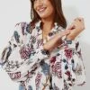 White Liberty Floral Top