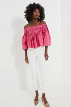 Hot Pink Pleated Portia Top -Staudes Store SVD9wFA4j7EhqyuSvMoAdMDYmA6bJ8x2 1