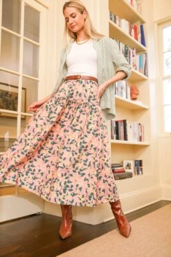 Exclusive Pink Multi Ruffled Maxi Skirt -Staudes Store UGxq7y3lGfAekX6h0koy6R4iDaAksHar 1