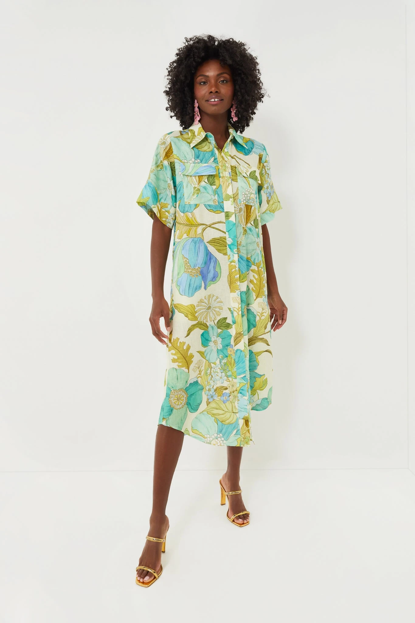 Blue Janis Shirtdress 6 Blue Janis Shirtdress - Image 6