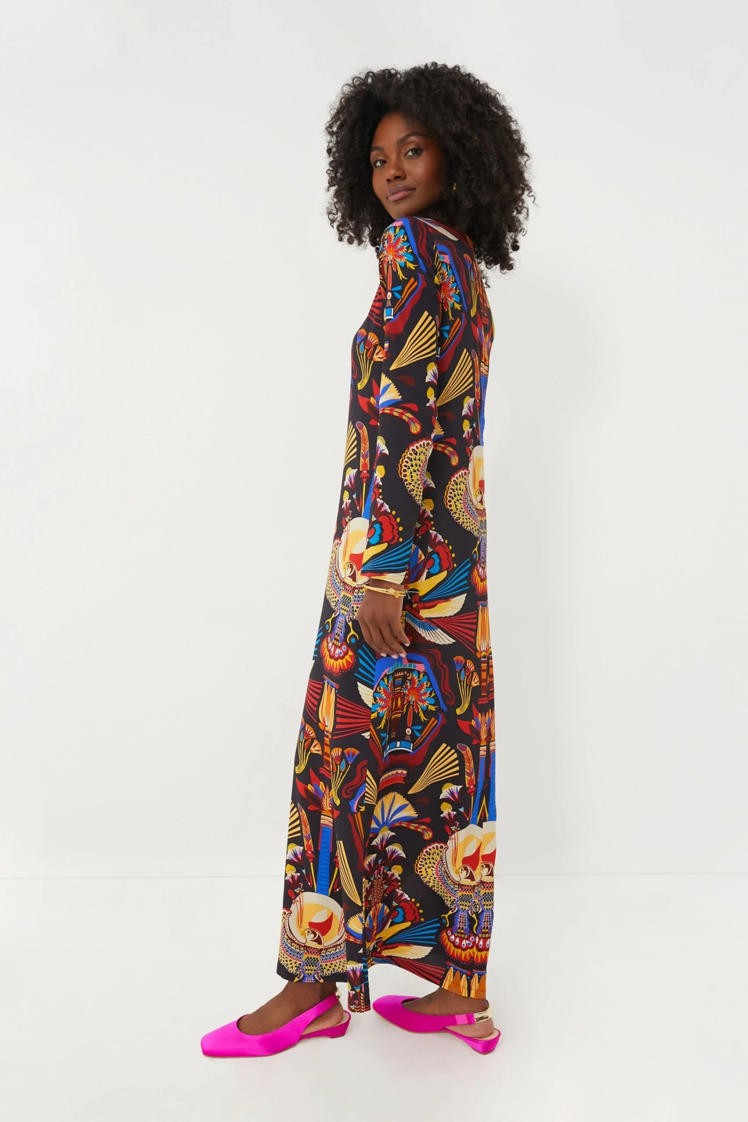 Nephthys Long Sleeve Swing Dress 3 Nephthys Long Sleeve Swing Dress - Image 3