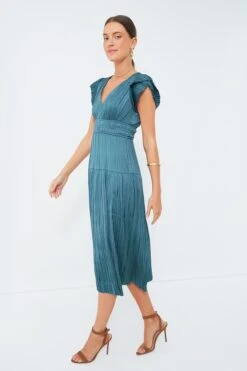 Jade Pleated V-Neck Maxi Dress -Staudes Store b6xK8mxeaVQhGBlfXwgecCsVPdIbGOPk 1