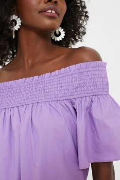 Purple Shirred Capri Midi Dress -Staudes Store dlxp13yeQa1IVaVexkh9RO8Y4Ed7FAqu 1